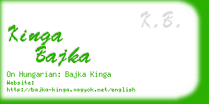 kinga bajka business card